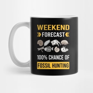 Weekend Forecast Fossil Hunting Hunter Paleontology Paleontologist Archaeology Archaeologist Mug